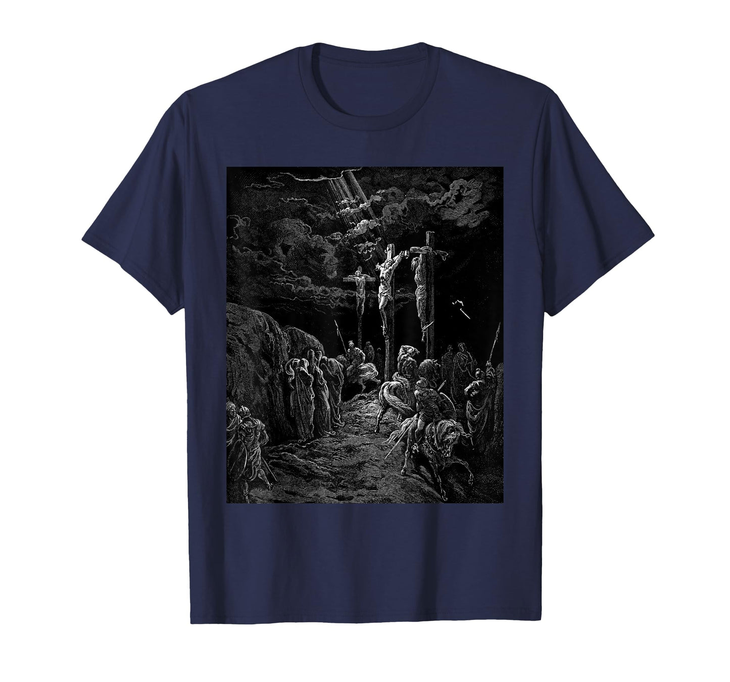 The Crucifixion of Jesus Gustave Dore Biblical Art T-Shirt