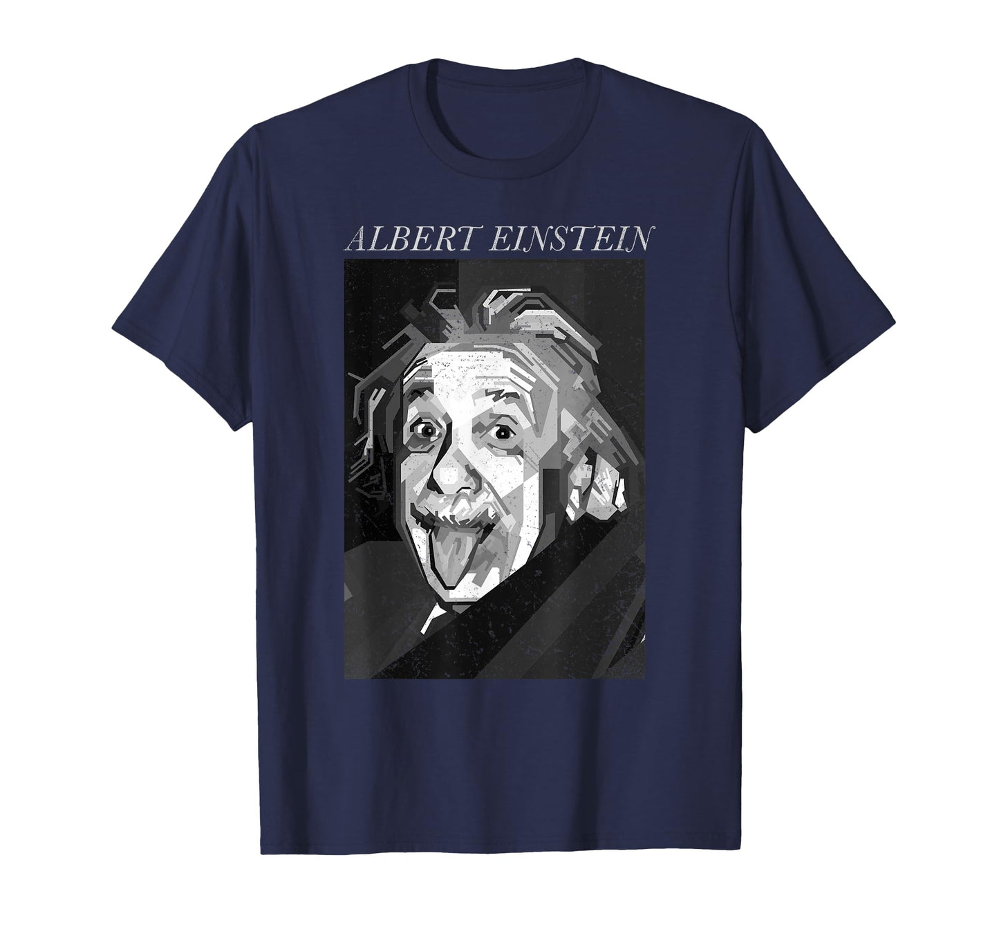 Trendy Apparel Unisex-Adults & Kids Graphic T-Shirt - Albert Einstein Logic Quote Front Back - Black - Small - Short Sleeve