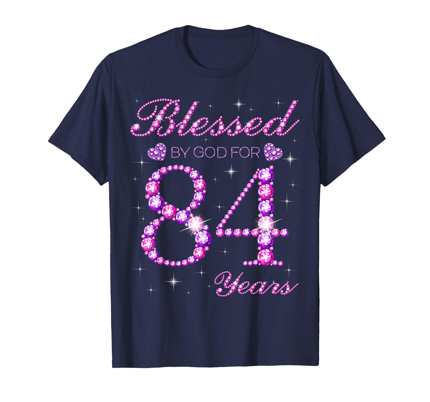 Blessed by God for 84 Years Old 84th Birthday Party T-Shirt