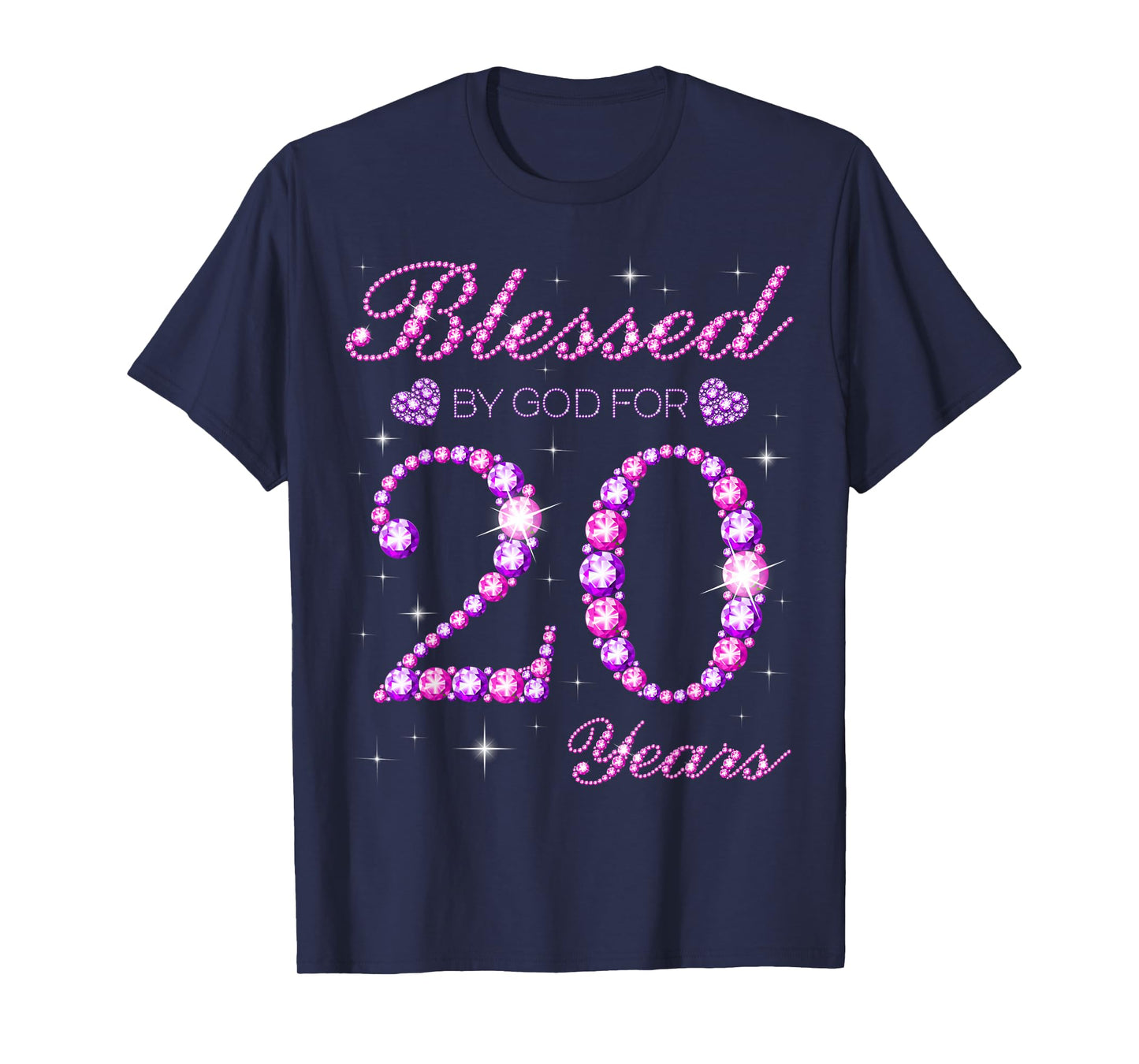 Blessed by God for 20 Years Old 20th Birthday Party T-Shirt
