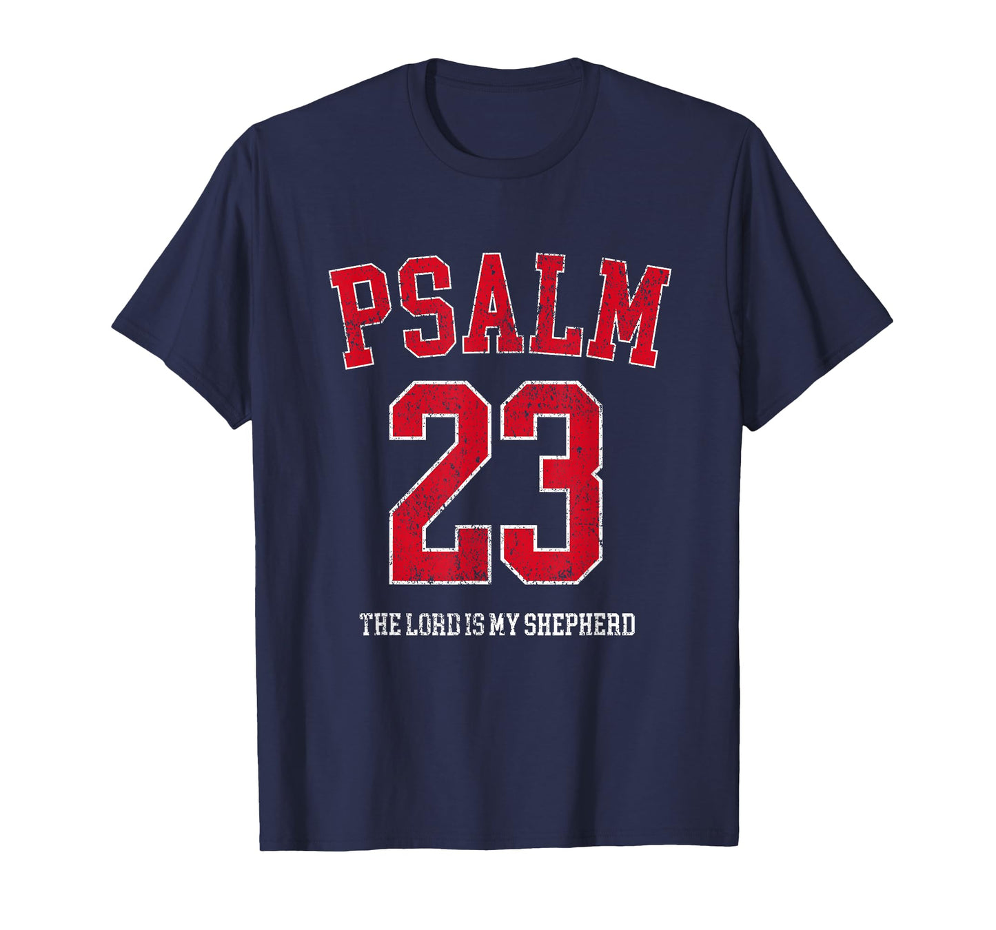 Psalm 23 The Lord is My Shepherd Vintage Christian Prayer T-Shirt