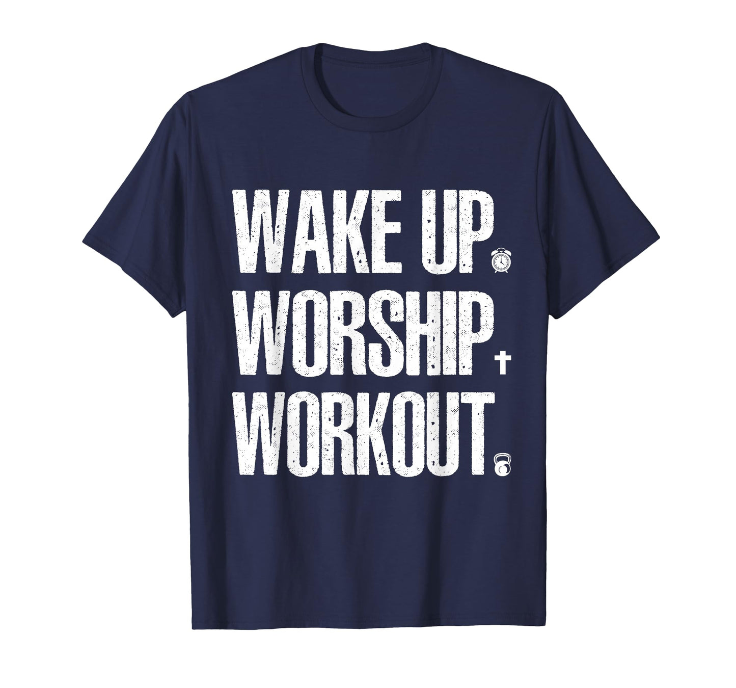 Wake Up Worship Workout Lovers Faith Christian Women T-Shirt
