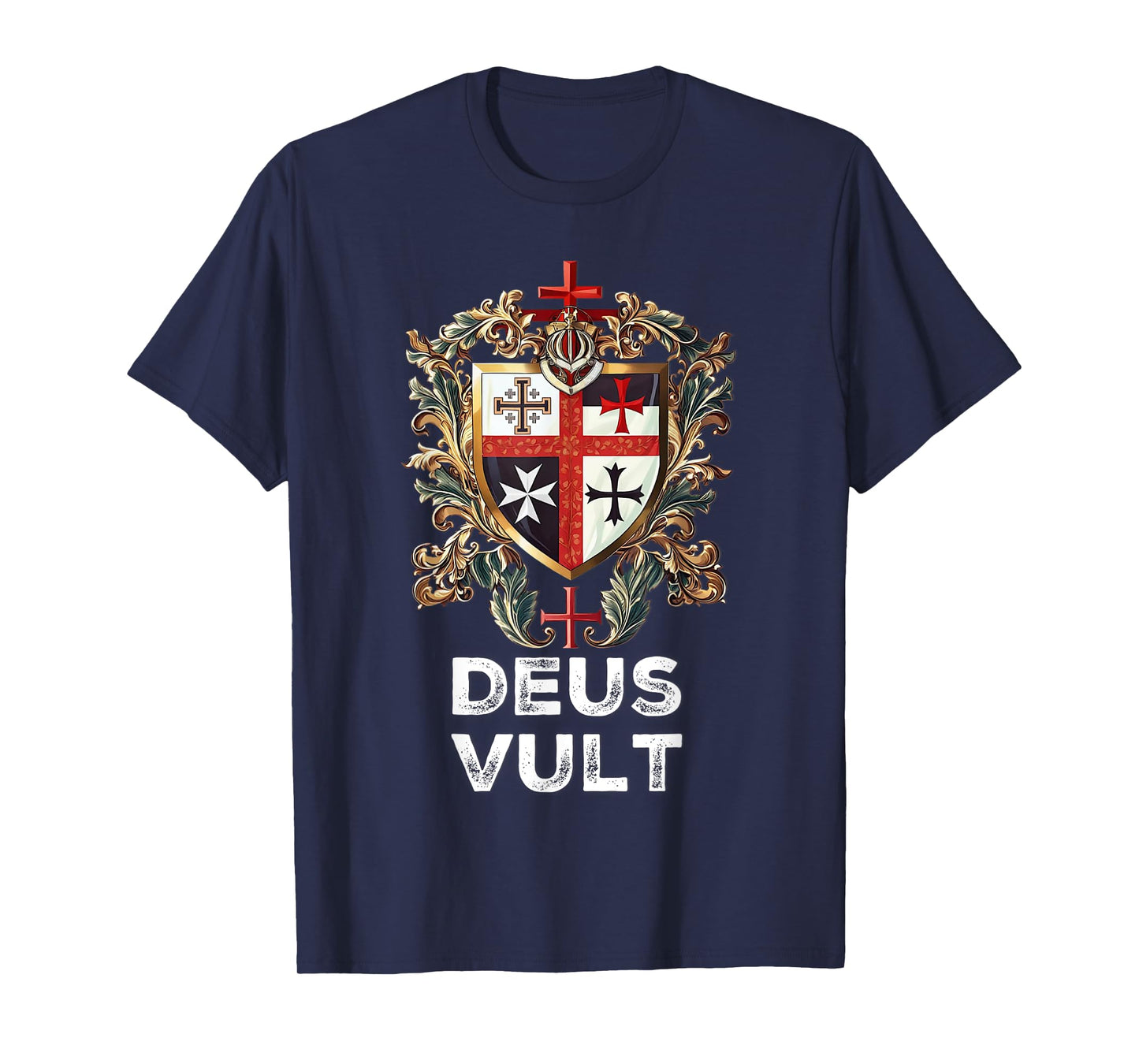 Catholic Knight Templar Crusader Cross Latin T-Shirt