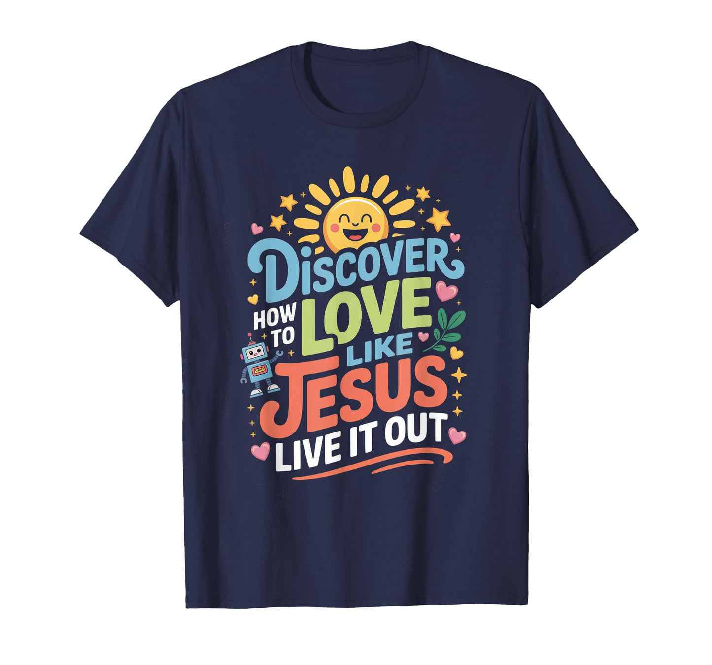 Live it Out Bible School Christian Youth Camp VBS 2025 T-Shirt