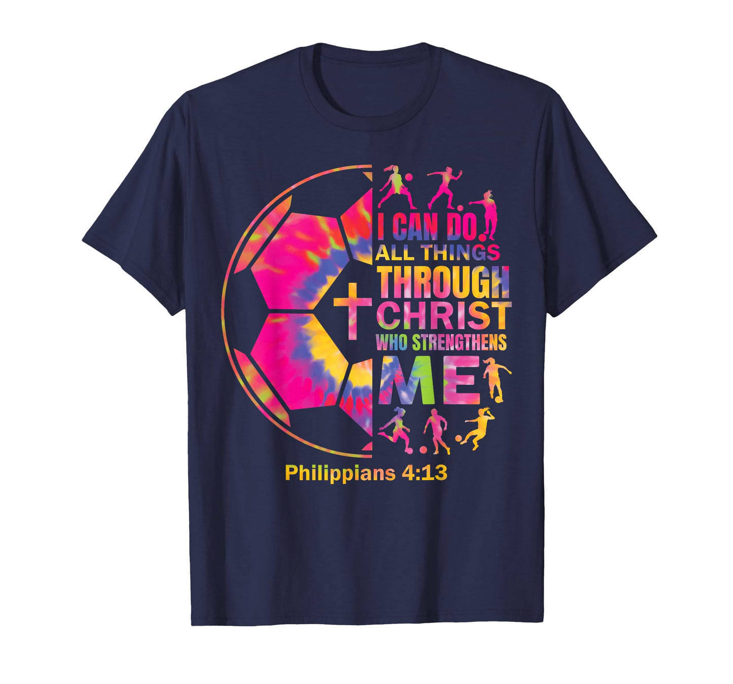 Soccer t Shirt Players Teen Girls Women Christian Religious T-Shirt