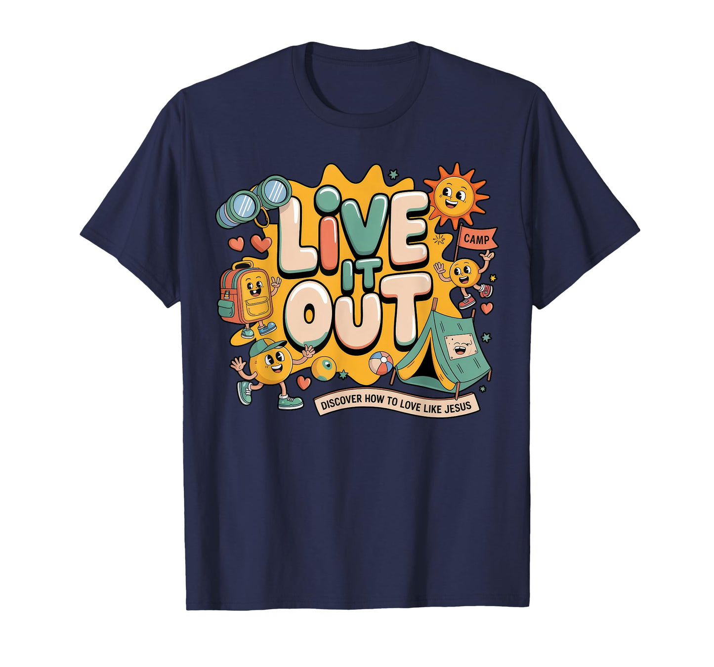 Live it Out Bible School VBS 2025 Christian Youth Camp T-Shirt