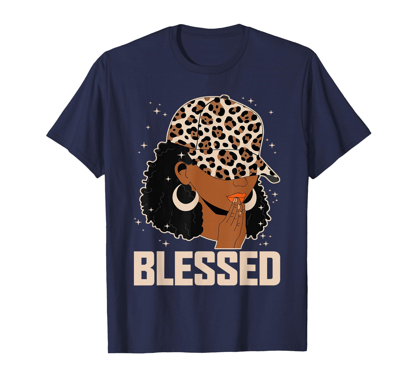 Blessed Black Woman Praying African Christian Camouflage T-Shirt