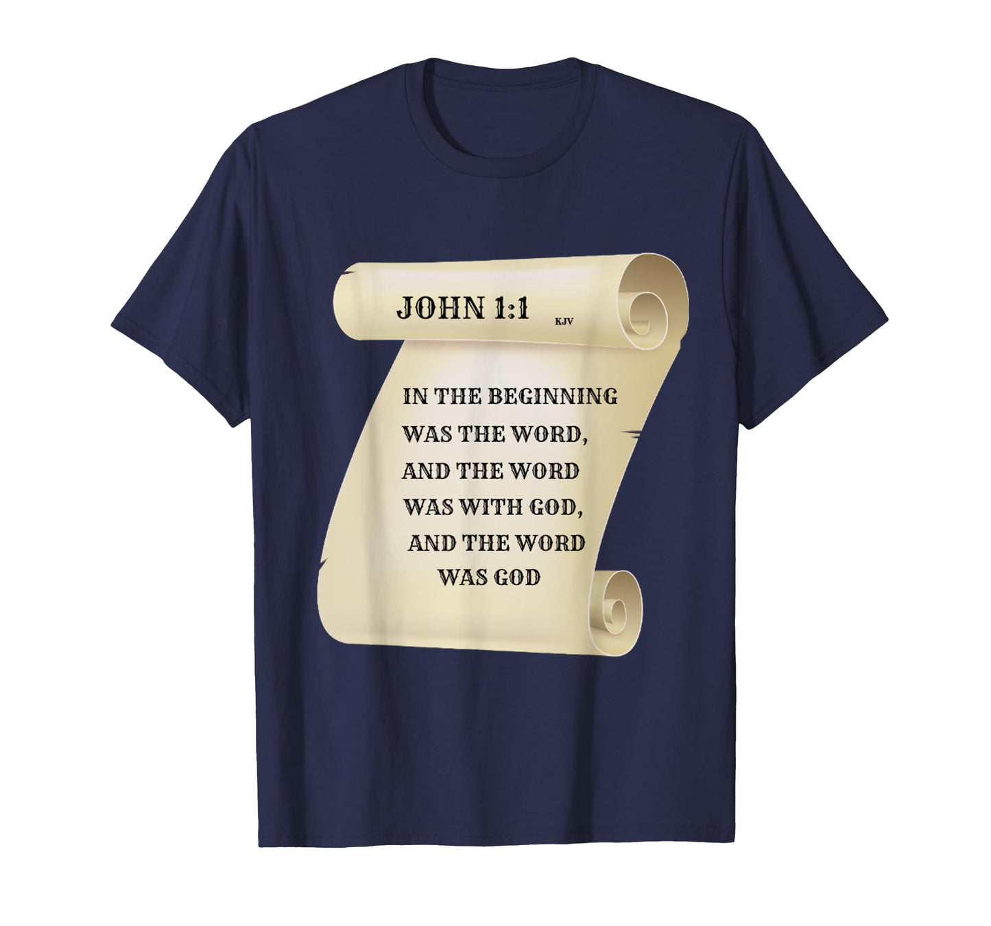 Christian T Shirt - John 1:1 In The Beginning Was The Word T-Shirt