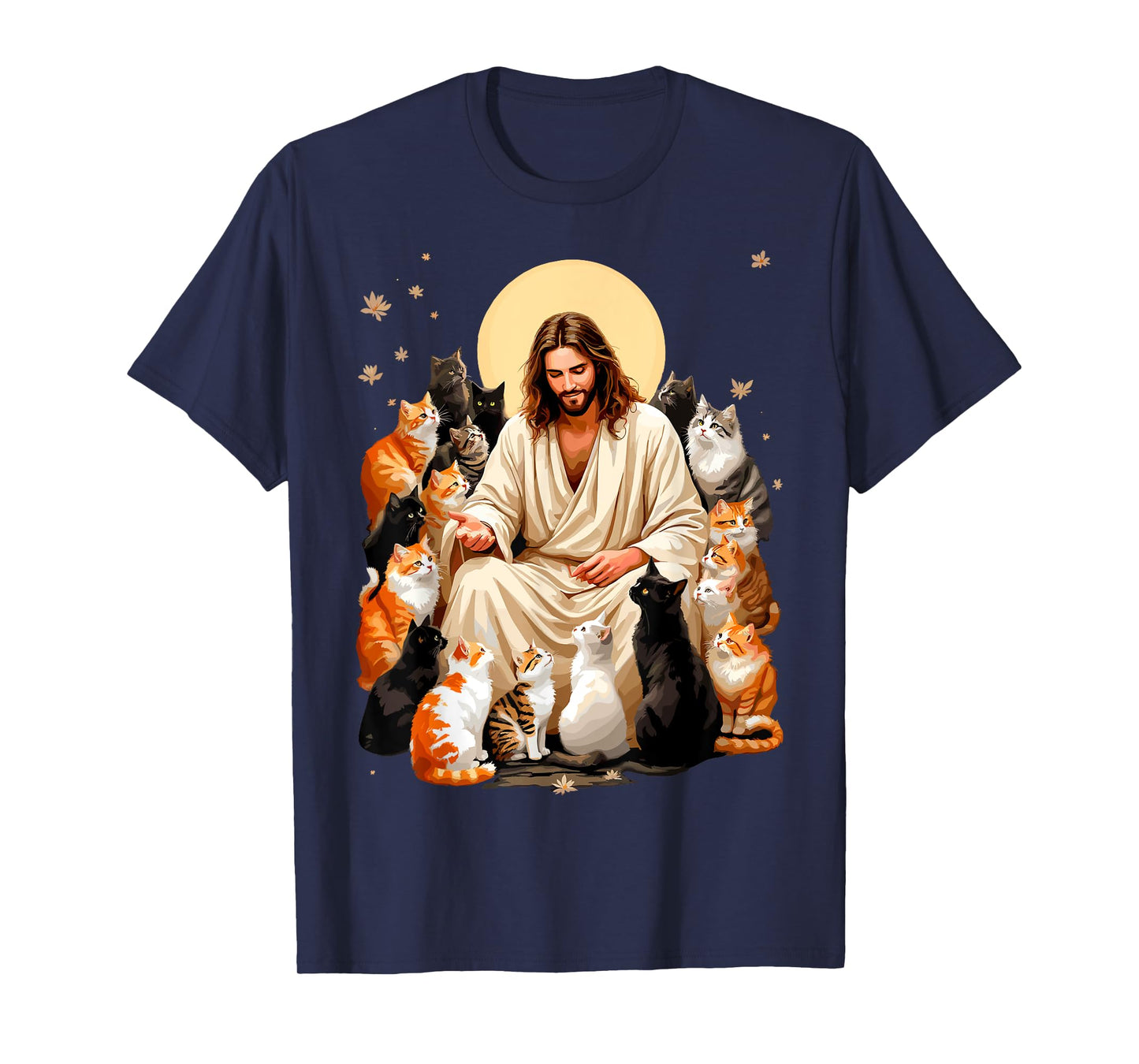 Cats & Jesus Christ Tee Kitty Lover Bible Reader Christian T-Shirt