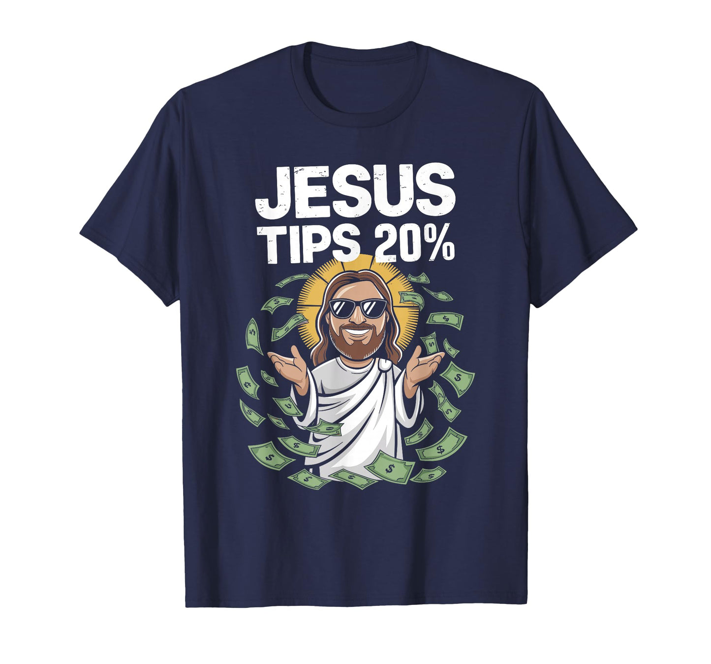 Jesus Tips 20 Percent Shirt Humorous Christian T-Shirt