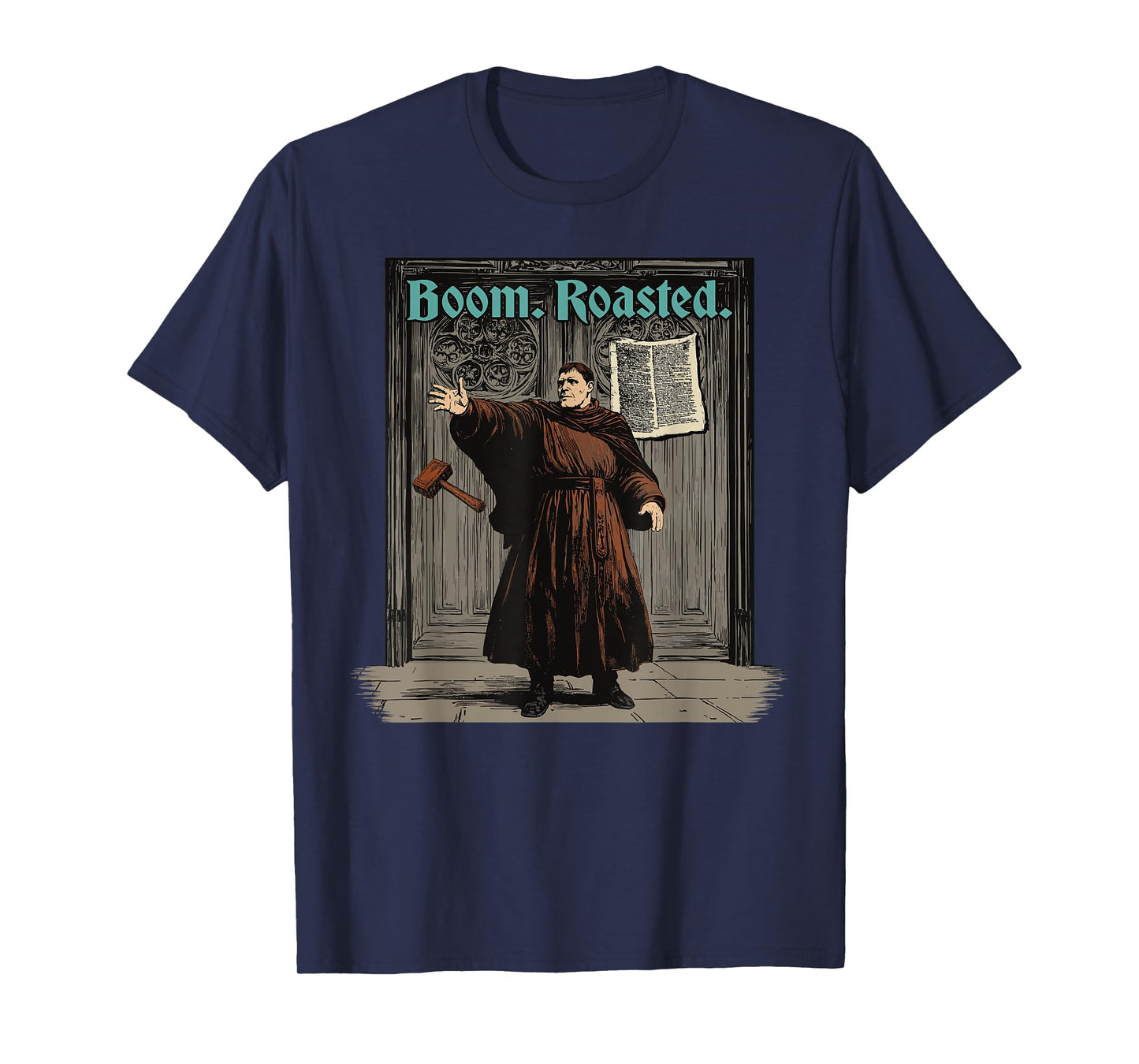 Funny Martin Luther Boom Reformation Day Reformed Christian T-Shirt