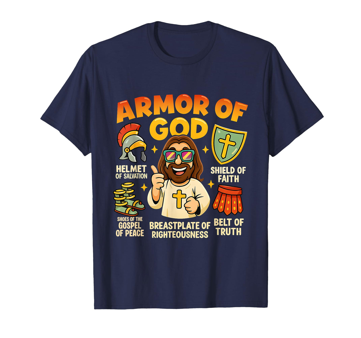 Christian Cute Baby Boy Toddler Jesus Armor Of God T-Shirt