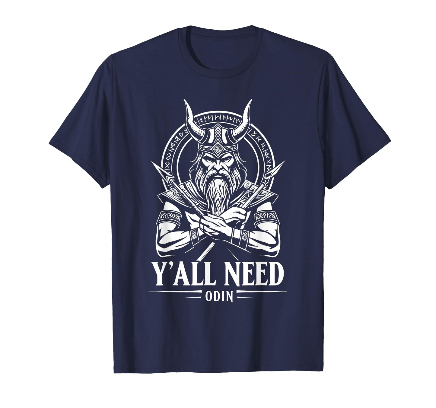 Y'all Need Odin Viking Norse Runes Pagan Valhalla T-Shirt