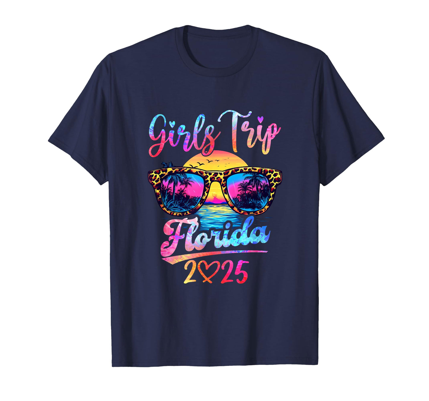 Girls Trip Florida 2025 Matching Summer Vacation Women T-Shirt