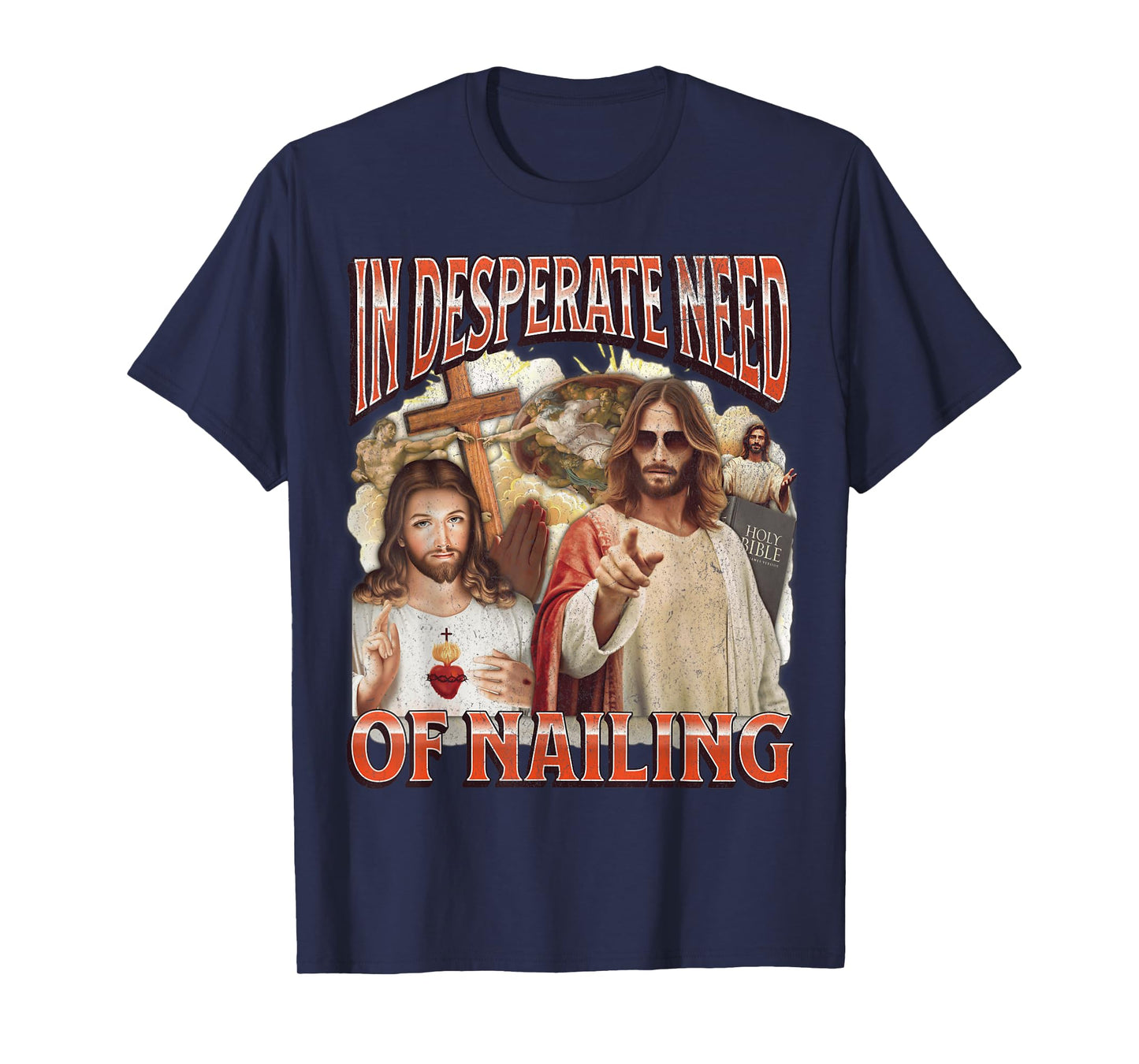 In Need Of Nailing Funny Offensive Jesus Adult Humor Bootleg T-Shirt