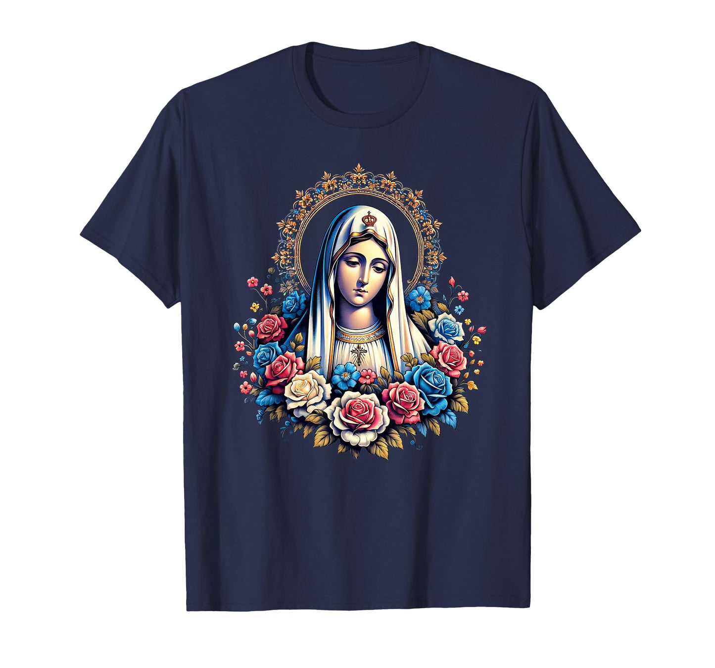 Our Lady Of Fatima Saint Mary Mother Mary Powerful Symbol T-Shirt