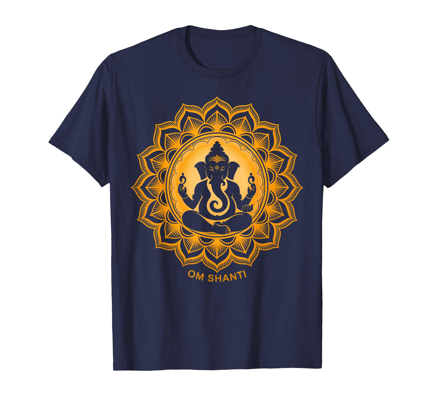 Hindu Ganesha Puja Elephant God India Meditation Yoga Murti T-Shirt