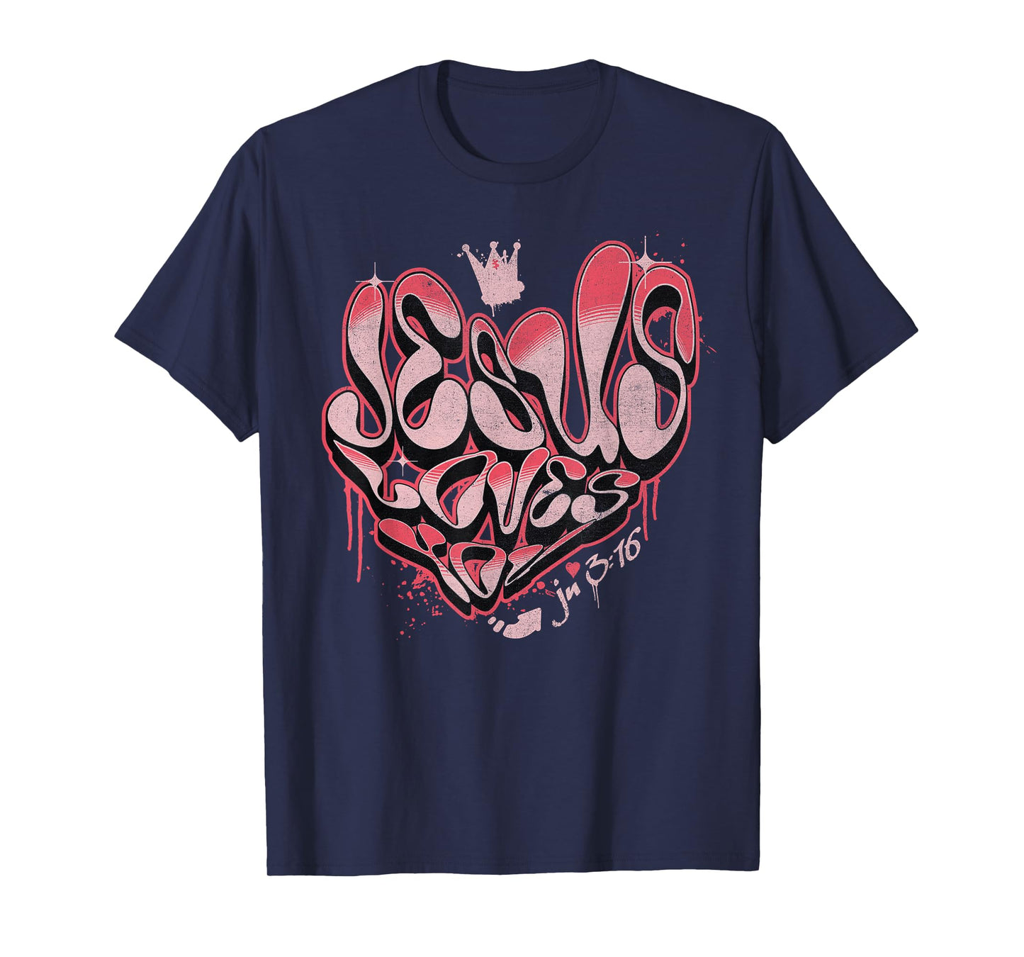 Jesus Loves You Christian Shirt - John 316 Bible Verse Heart T-Shirt