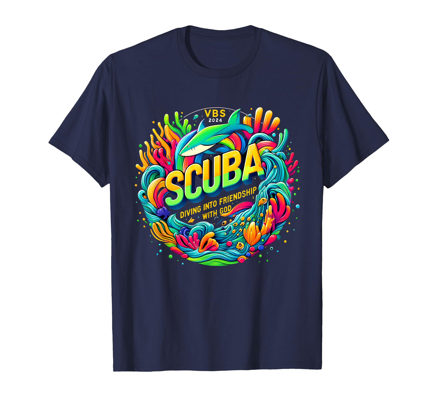 Scuba Diving Into Friendship with God Christian VBS 2026 T-Shirt