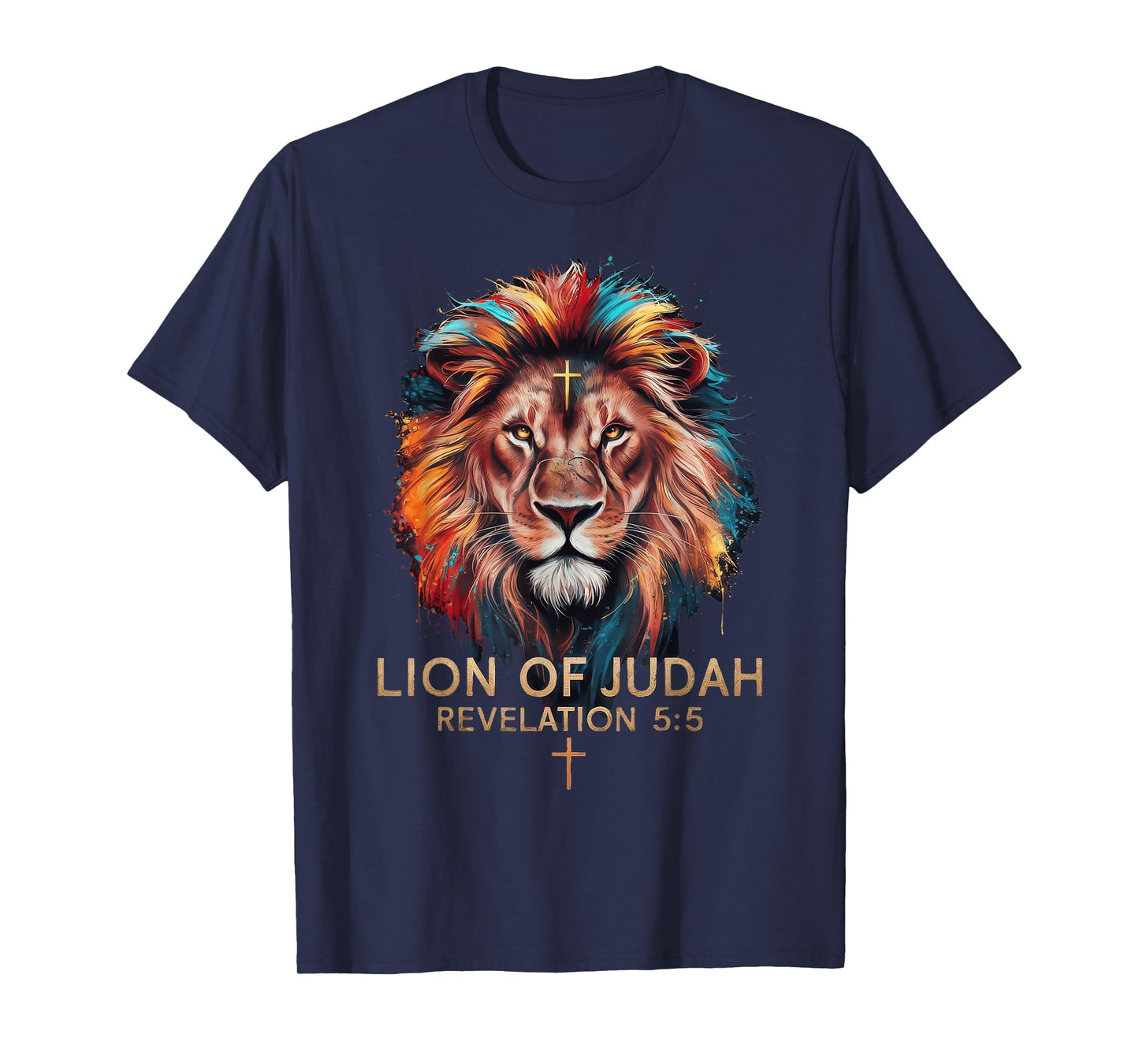 Lion of Judah Christian Cross T-Shirt