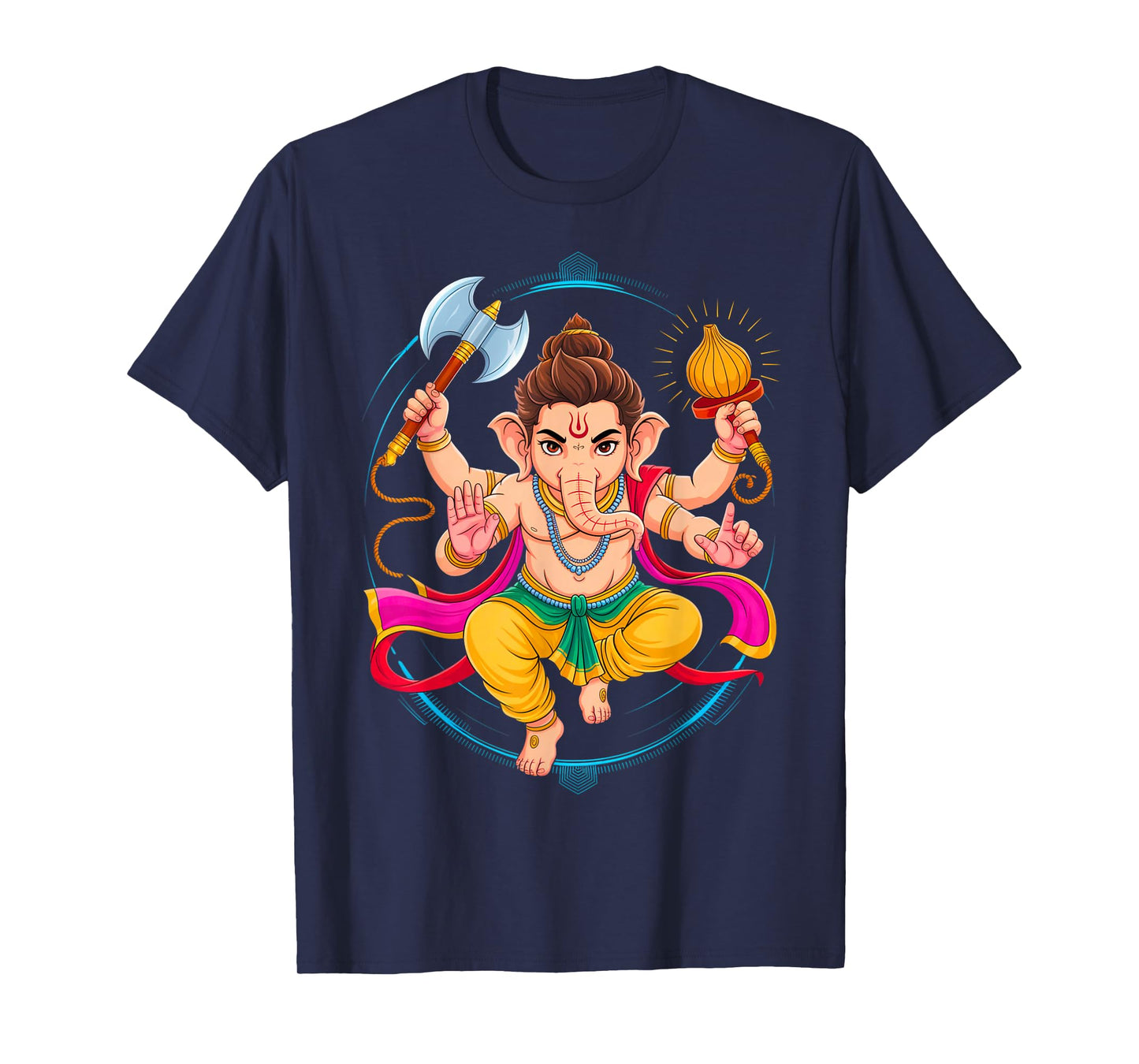 Hindu Ganesha Puja Elephant God India Meditation Yoga Murti T-Shirt