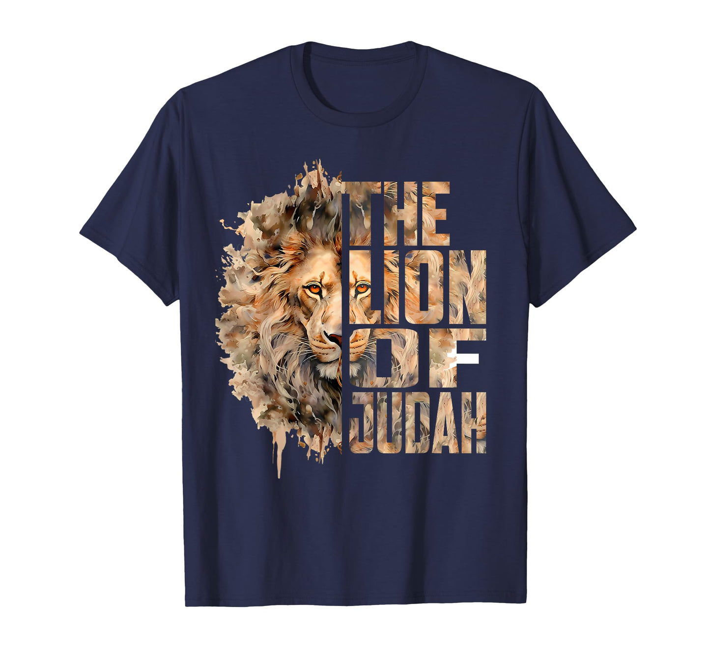 Lion Of Judah Jesus Christian Faith Men Women Gift T-Shirt