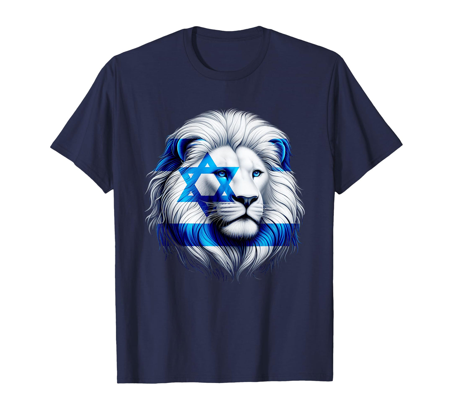 Lion Of Judah Jewish Pride Israel Flag Strength Unity T-Shirt