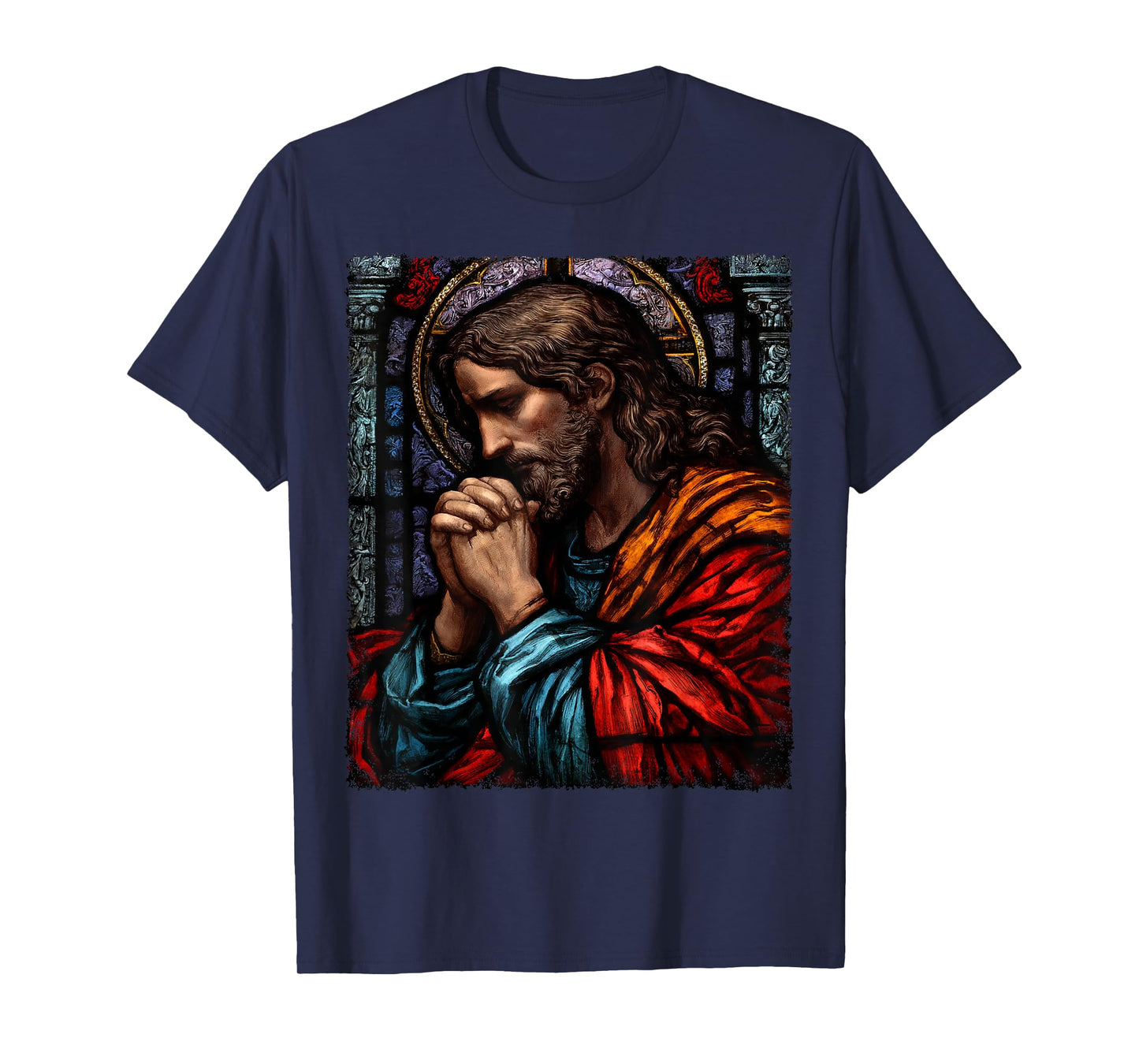 Jesus Christ Praying Catholic Church T-Shirt