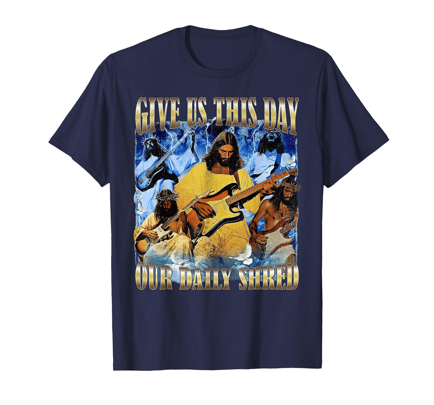 Vintage Jesus Music Give Us This Day Our Daily Christian T-Shirt