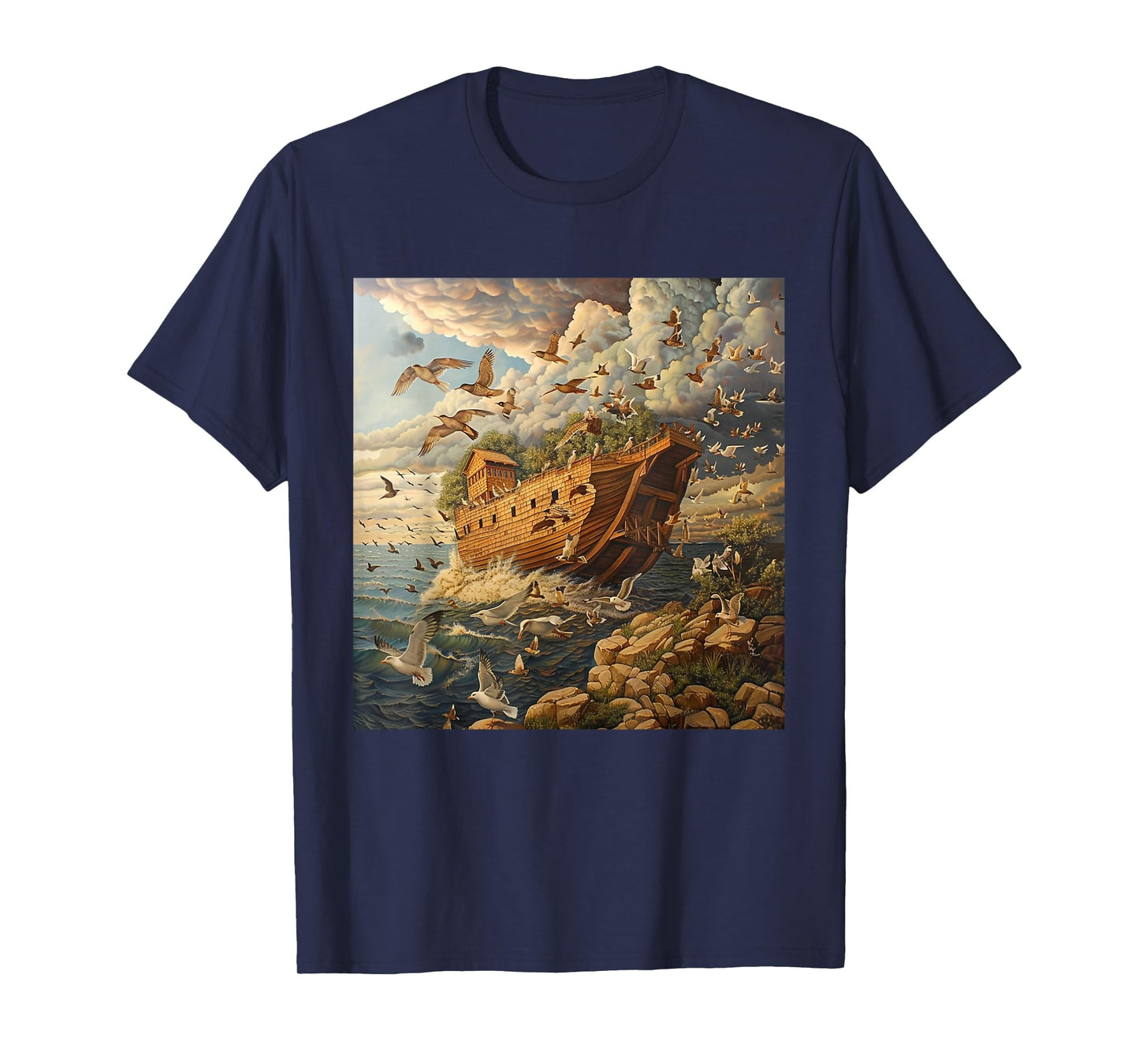 3. Art, Noah's Ark, Animals History Bible, Noah's Ship T-Shirt