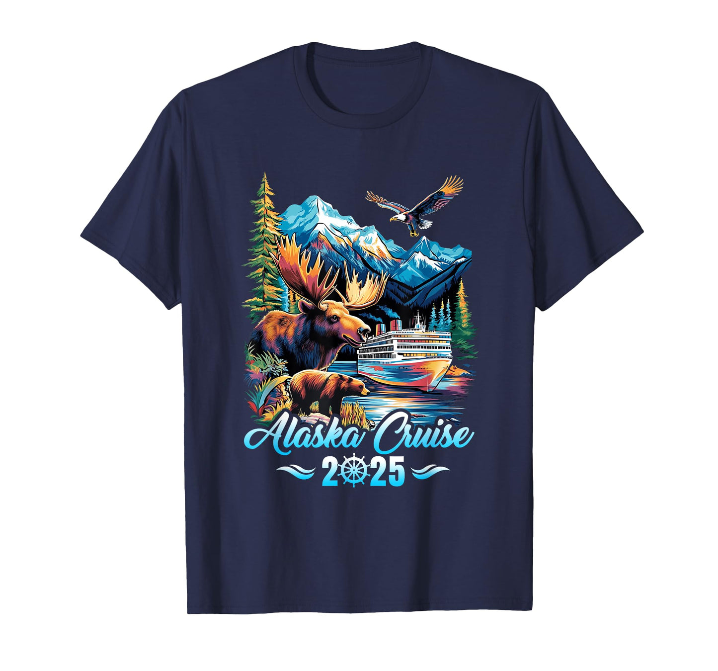 Alaska Cruise 2025 Matching Family Friends Group Alaskan T-Shirt