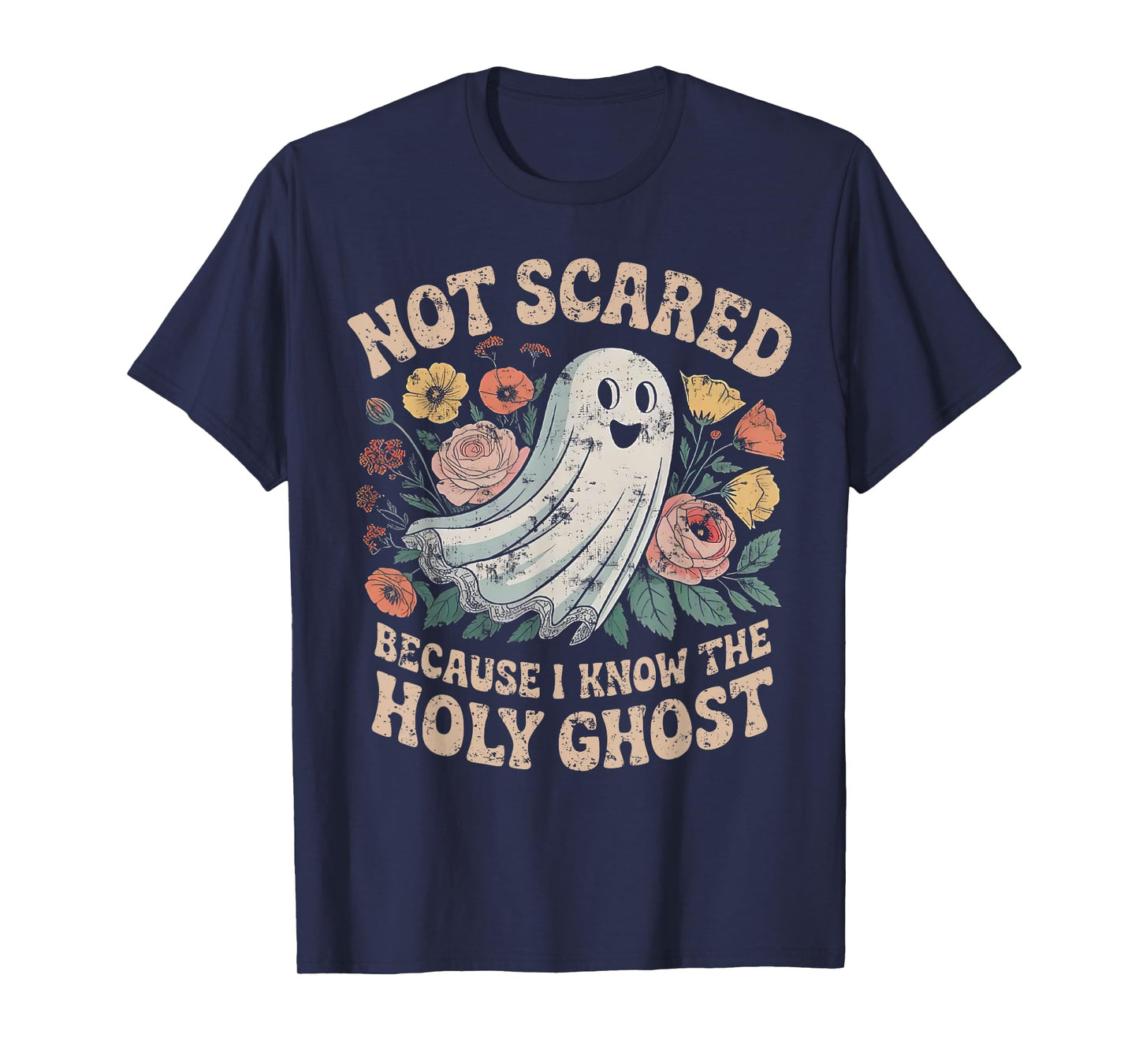 Not Scared Because I Know The Holy Ghost Christian Halloween T-Shirt
