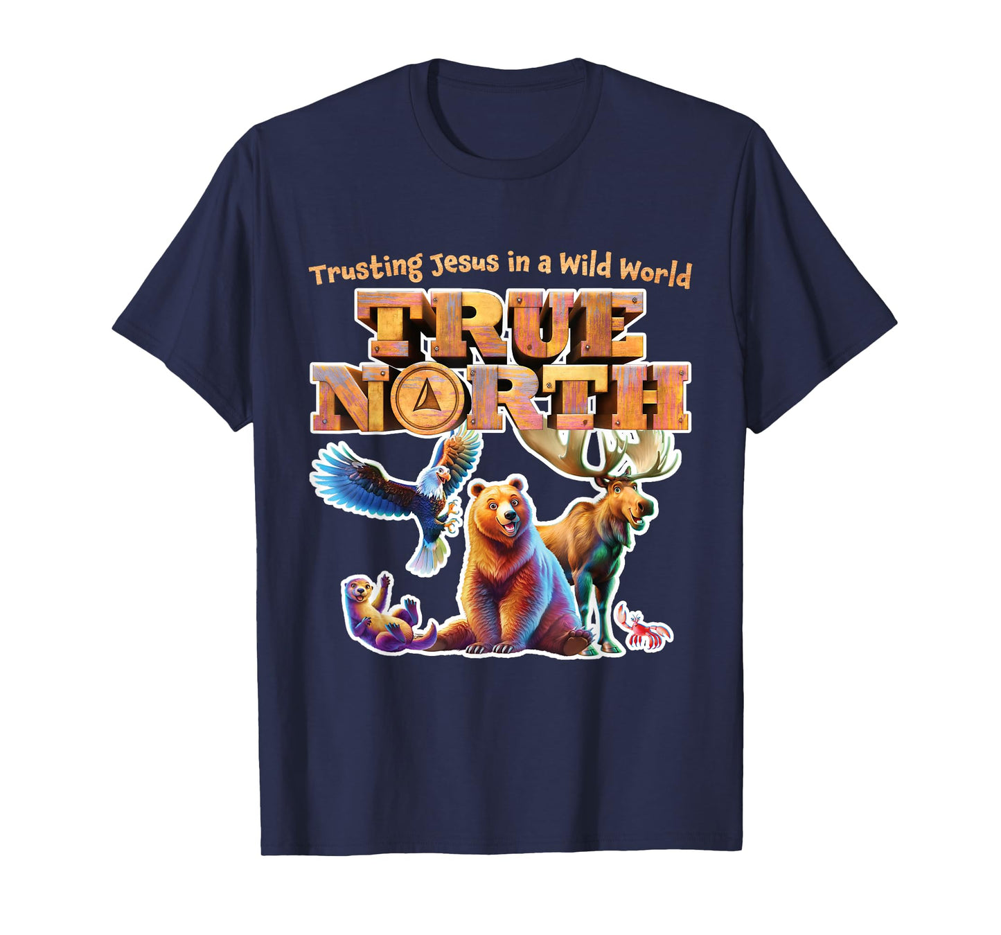 True North Trusting Jesus In A Wild World VBS Jungle Animal T-Shirt