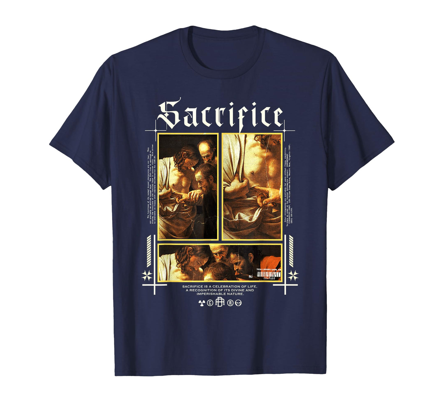 Caravaggio Saint Thomas Christian Art Fine Art Alt Gothic T-Shirt