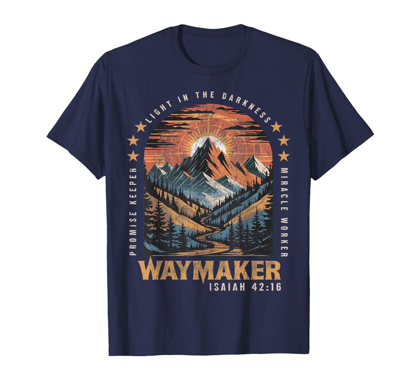 Vintage Waymaker Promise Keeper Miracle Worker Christian T-Shirt