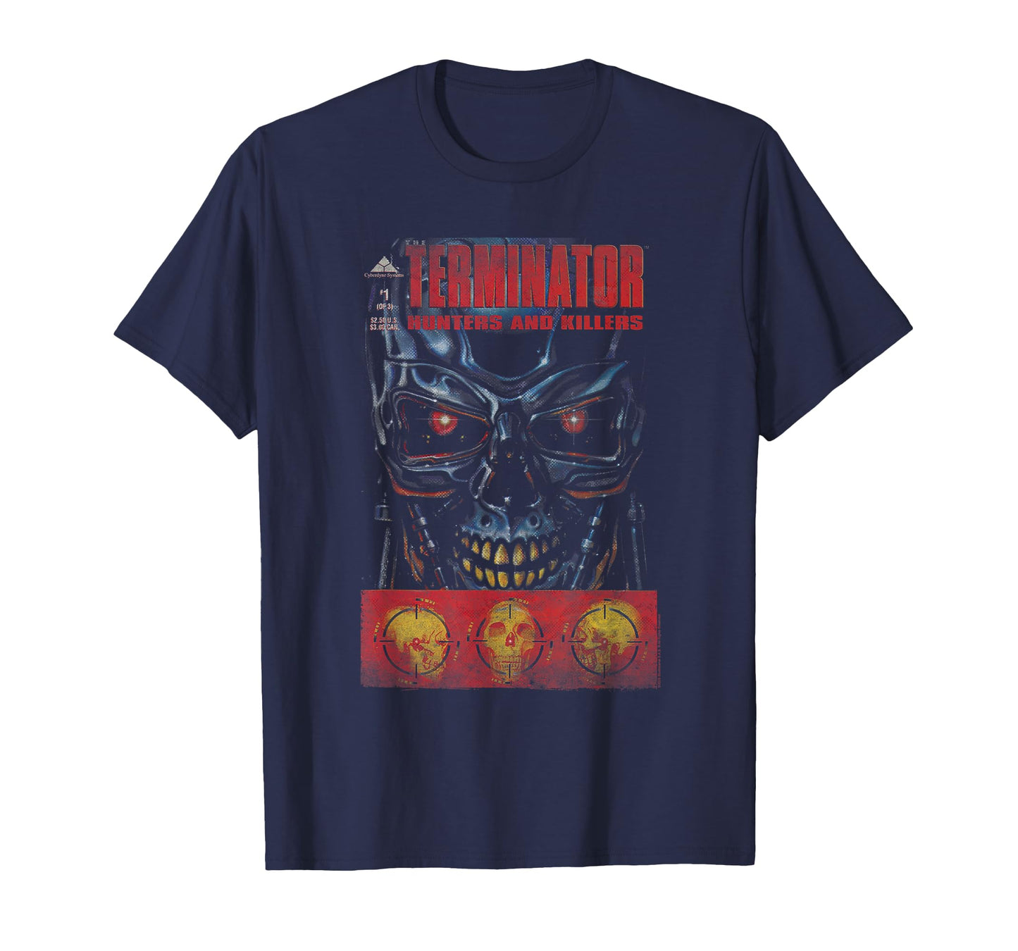 The Terminator Hunters & Killers Vintage Illustration Movie T-Shirt