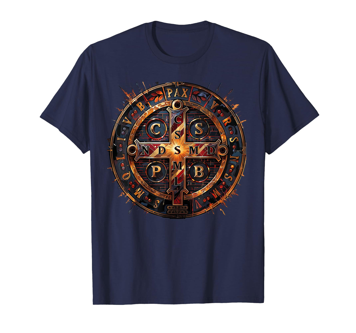 Catholic Saint Benedict Medal T-Shirt