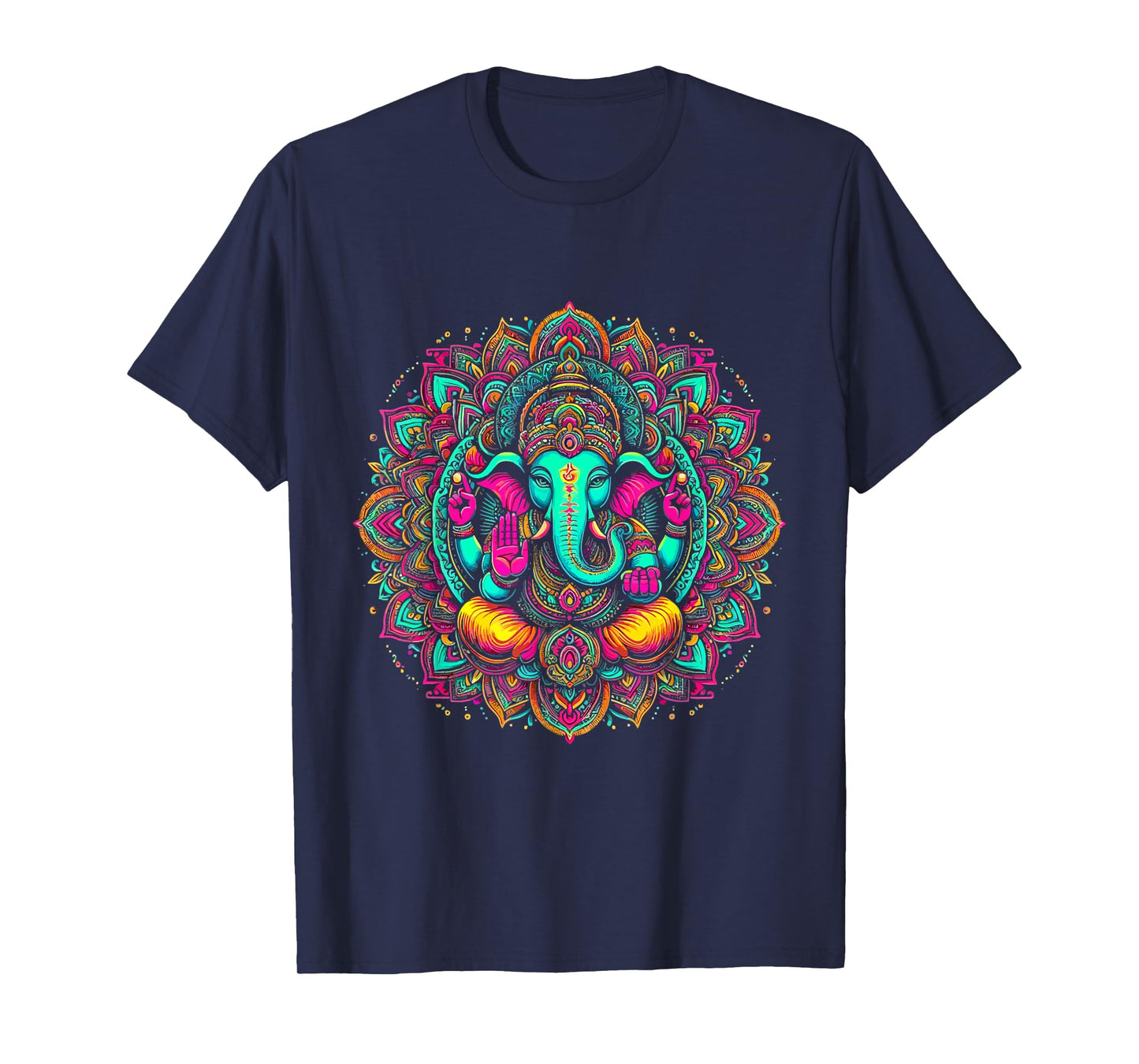 Ganesh Symbol Yoga Hindu Elephant God Ganesha Puja T-Shirt