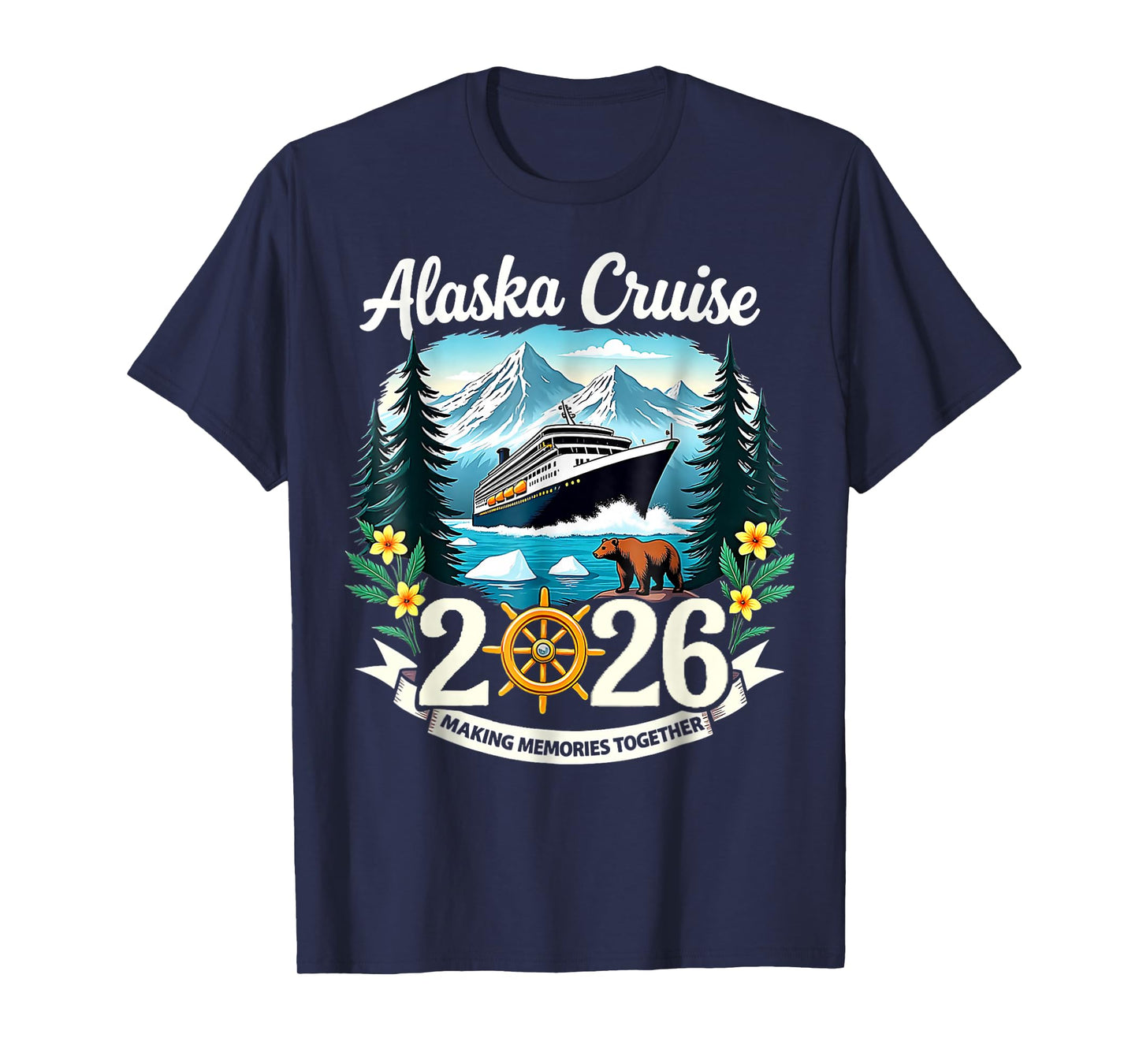 Matching Family Friends and Group Alaska Cruise 2026 T-Shirt
