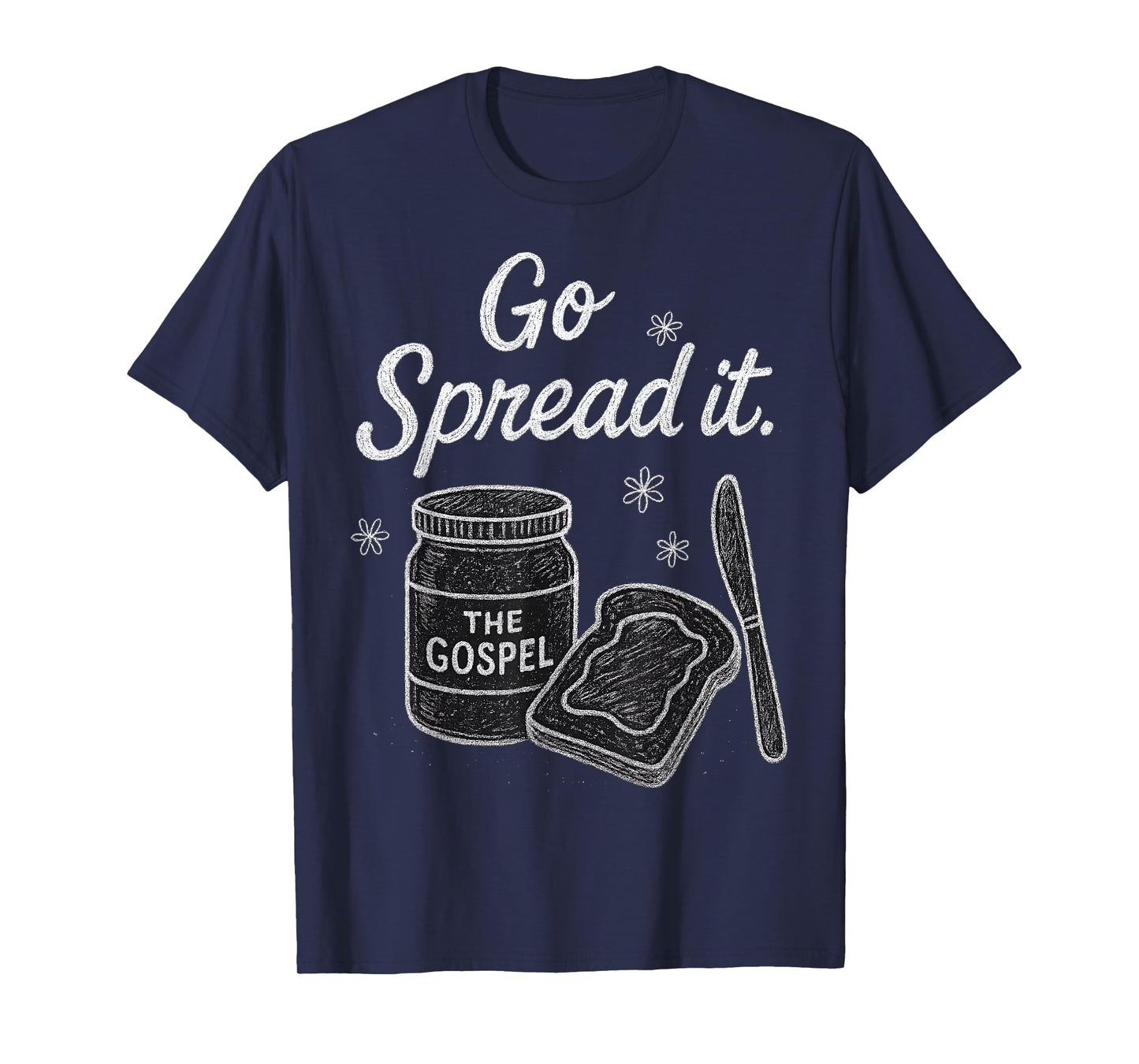 Jar with The Gospel Vintage Chalk Art Christian Faith T-Shirt