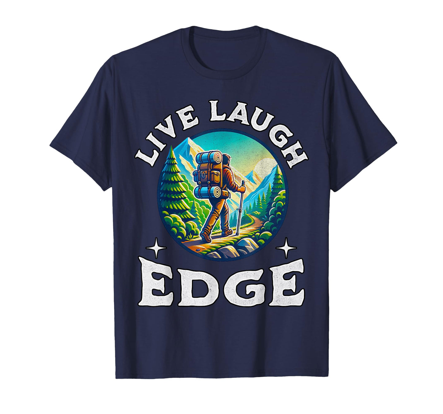Live Laugh Edge Ironic Brainrot Meme Edging Quote T-Shirt