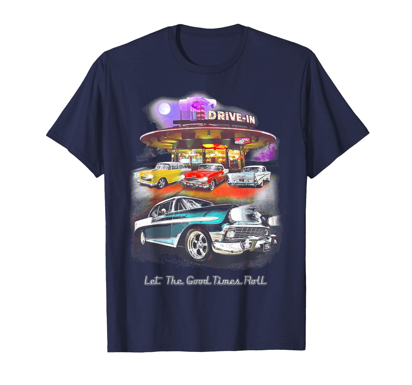 55 57 50 90s Chevys Bel Air TriFive Retro Classic car T-Shirt