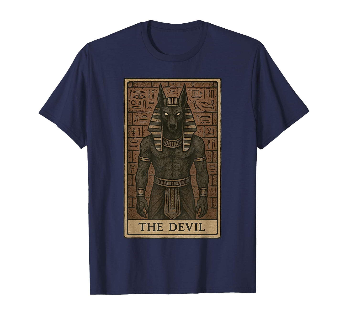The Devil Tarot Card Anubis Ancient God Egyptian Mythology T-Shirt