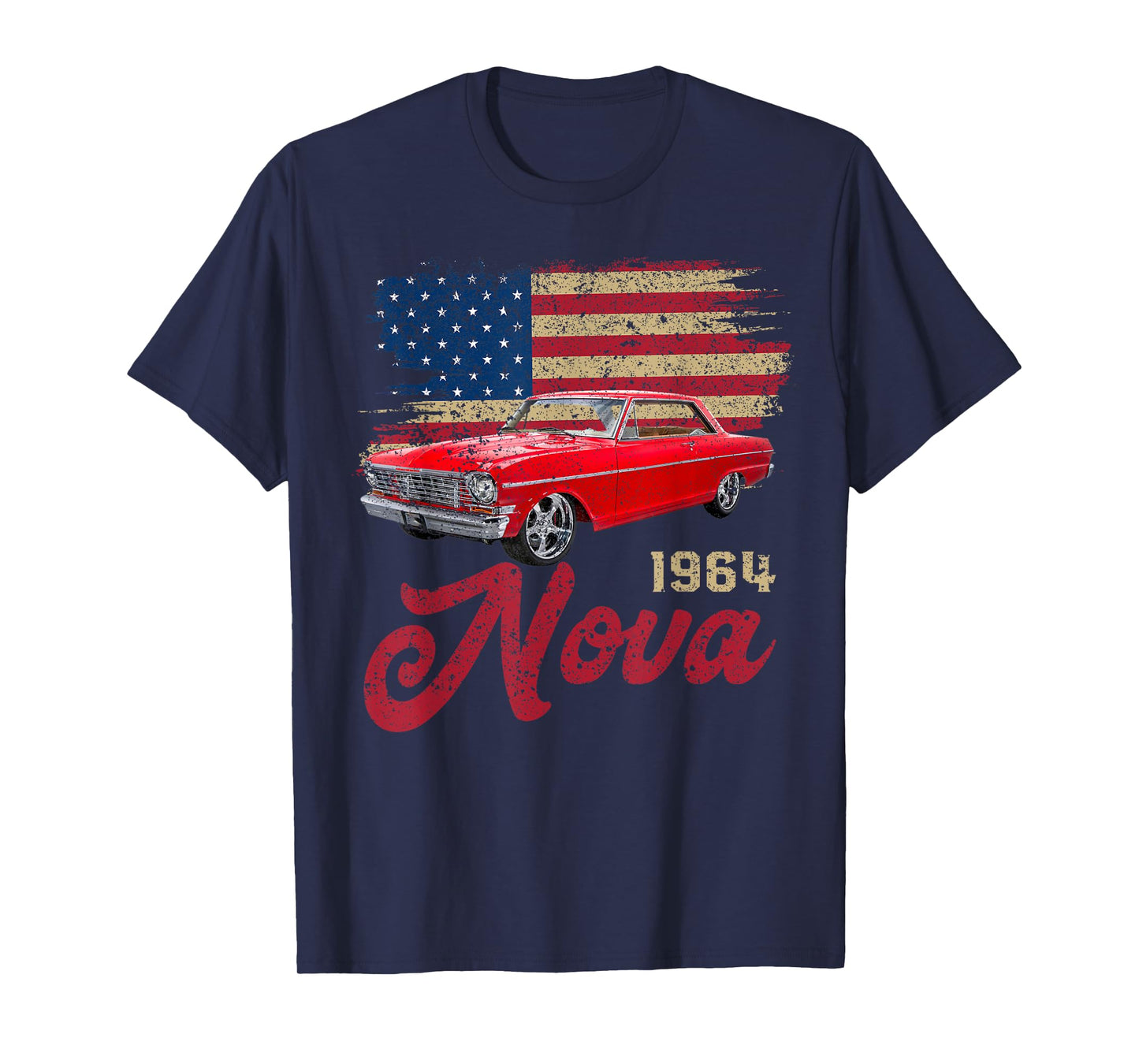 Jersey Style Nova 64 1964 Classic Old School Muscle Car T-Shirt