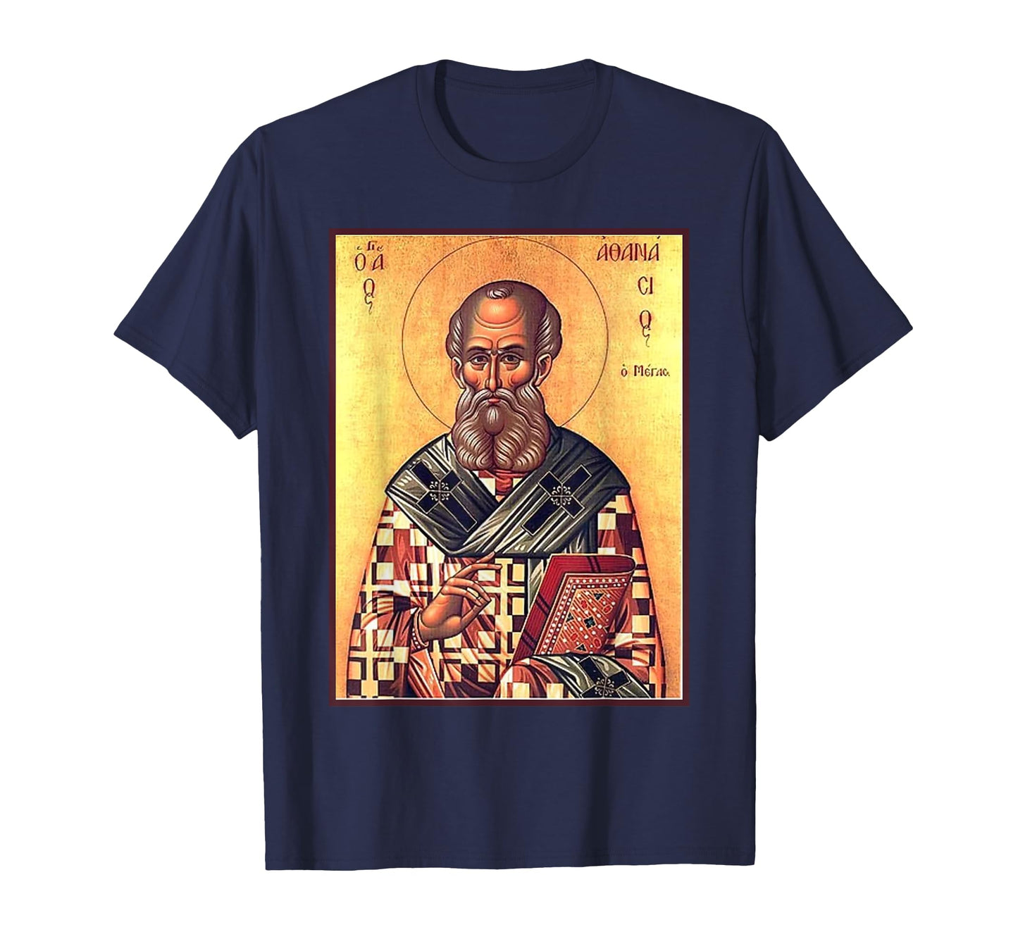 St. Athanasius of Alexandria Eastern Orthodox Byzantine Art T-Shirt
