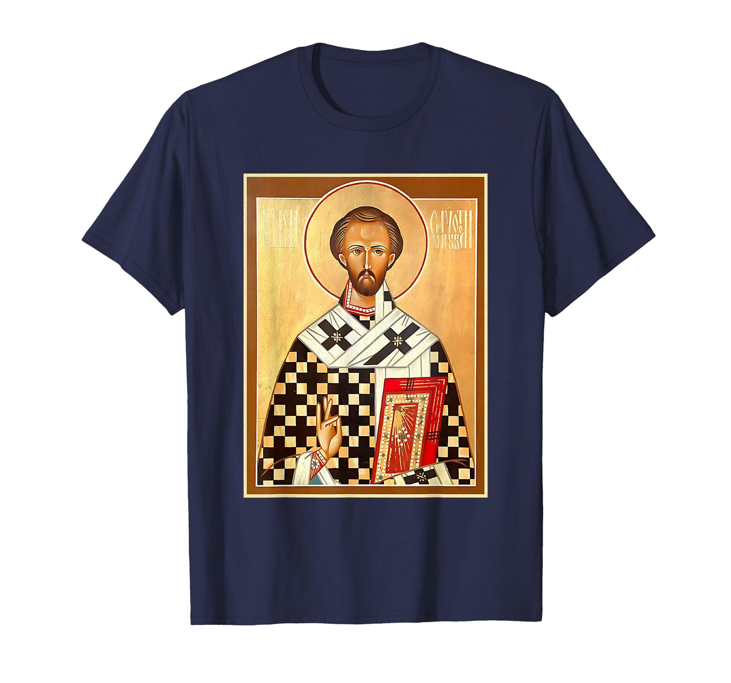 St. John Chrysostom Eastern Orthodox Byzantine Art Church T-Shirt