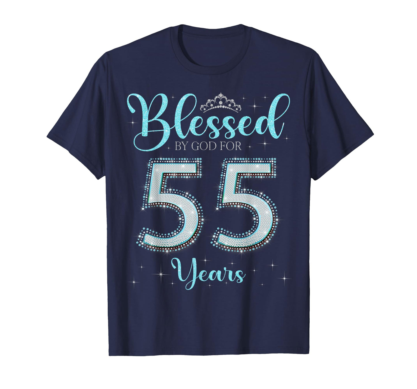 Blessed By God For 55 Years Old 55th Birthday 55th Bday T-Shirt