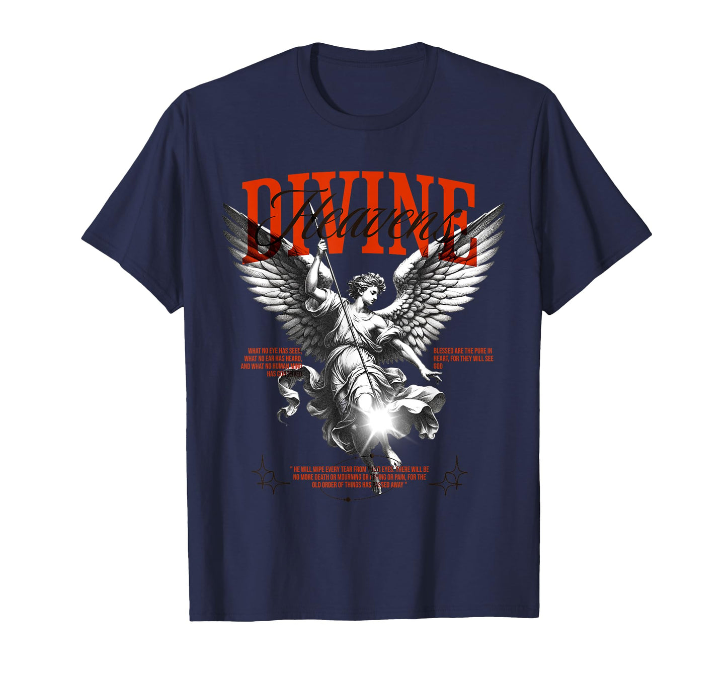 Divine Heavenly Angel Streetwear Bible Angelic Heaven T-Shirt