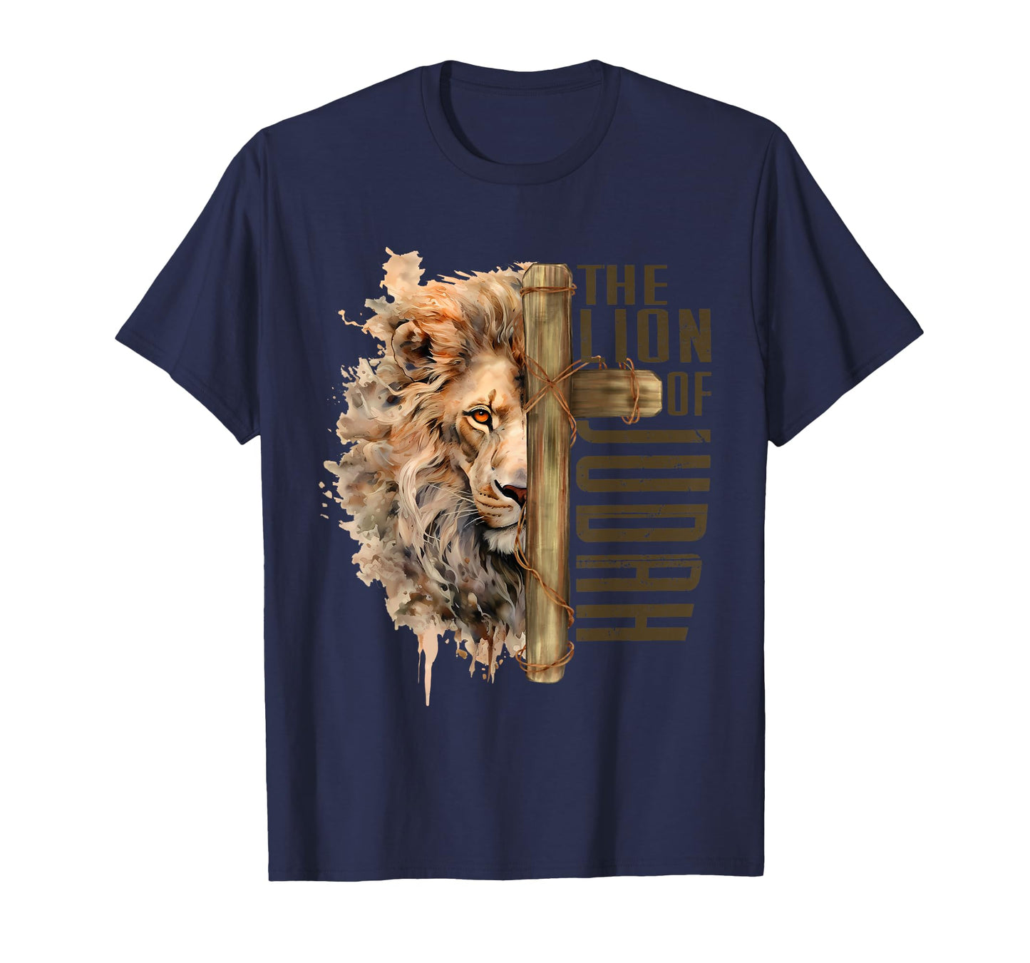 The Lion Of Judah Jesus Revelation Inspirational Christian T-Shirt