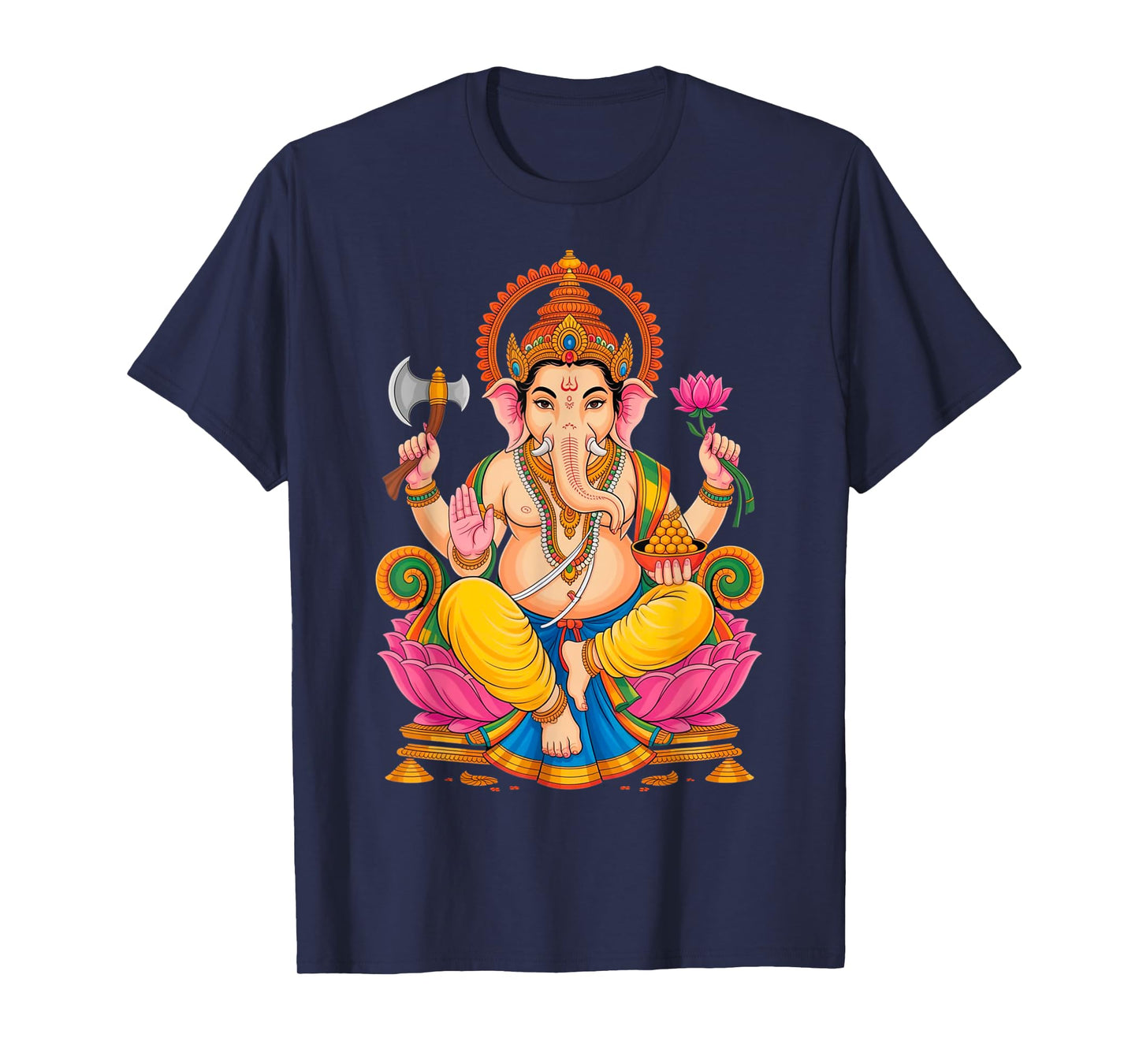 Hindu Ganesha Puja Elephant God India Meditation Yoga Murti T-Shirt